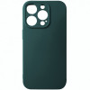Husa silicon TPU Matte verde inchis pentru Apple iPhone 14 Pro
