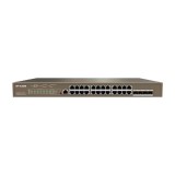 Switch 24 porturi PoE Gigabit, 4 porturi SFP Gigabit, 1 port consola,1U , L3 Management - IP-COM G5328P-24-410W