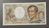Bancnota Franta 200 franci 1982, 200 francs 1982, portret cu Montesquieu