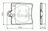 Set placute frana,frana disc MERCEDES C-CLASS Sportscoupe (CL203) (2001 - 2011) BOSCH 0 986 495 080