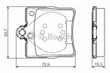 Set placute frana,frana disc MERCEDES E-CLASS (W210) (1995 - 2003) BOSCH 0 986 495 080