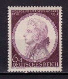 Cumpara ieftin ✅ (S41) Germania Reich 1941 &quot;Mozart - 150 de la moarte &quot; ,serie Mi.810 , MNH