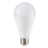 Bec economic cu LED, 15 W, 1250 lm, 3000 K, soclu E27, lumina alb cald, cip Samsung, forma A65, General