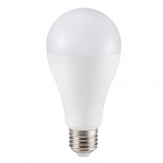 Bec economic cu LED, 15 W, 1250 lm, 3000 K, soclu E27, lumina alb cald, cip Samsung, forma A65