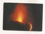 FA146 -Carte Postala - ITALIA - Etna. Esplosione, circulata 1966