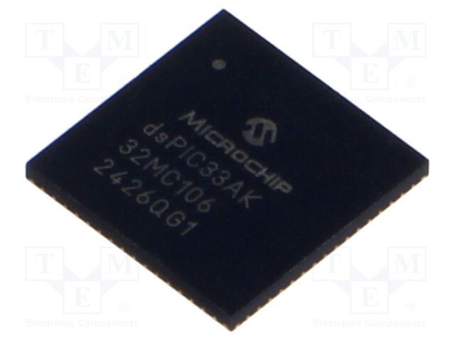 Microcontroler dsPIC 32kB 8kBRAM VQFN64 3&divide;3,6VDC - Microchip Technology