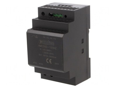 Alimentator DIN 60W 15VDC 4A foto