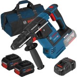 Bosch GBH 18V-26 + ProCORE + GAL 1880 CV + 1619BZ0100 - Rotopercutor SDS-Plus 2.6 J + Set 2 acumulatori si incarcator Li-Ion 18 V 8 Ah + Geanta textil