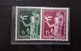 Seria Completă Germania Deutsches Reich 1936 - Congresul Mondial al Recreerii Hamburg, Porumbelul Păcii, 2v, MNH -A359