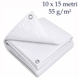Cumpara ieftin Prelata protectie 10x15 m, impermeabila si usor de fixat, 55 g/mp, margini ranforsate