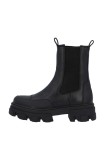 Bianco ghete chelsea de piele BIAGINNY femei, culoarea negru, cu toc plat, 26.51219