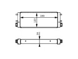 Radiator racire ulei motor, termoflot OEM/OES (Behr) Mercedes Clasa E 124, 09.1989-07.1993 E500, 500E, motor 5.0 V8, 235/240 kw, benzina, cv automata