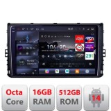 Navigatie grupul VW Edotec Kit-933 8 core QLED 2K 16+512 360 Android Waze USB Navigatie Internet Youtube Radio CarStore Technology