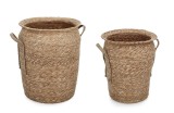 Cumpara ieftin Set 2 cosuri depozitare maro Hamida &Oslash;35x45h; &oslash;46x53h