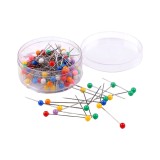 Set 90 bolduri cu cap din plastic Crisalida, lungime 32 mm, Multicolor