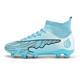 Ghete de fotbal MBrands, 8.1 cu glezna , crampoane, turcoaz 38