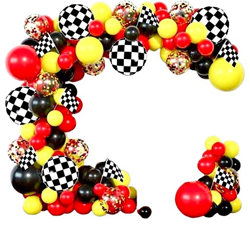 Set arcada baloane decorative Mickey Mouse din 224 piese, aranjament pentru petrecere, latex calitate Extra, Rosu si Negru