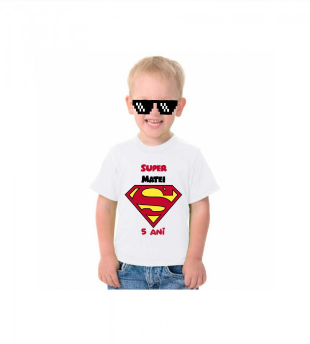 Tricou personalizat cu Superman pentru copii, cod produs T41