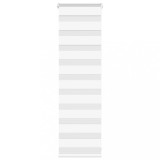 VidaXL Jaluzea tip zebra alb lățime țesătură 40,9 cm poliester