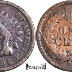 1883, 1 cent ( Indian Head Cent ) - Statele Unite ale Americii