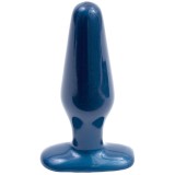 Dop Anal Pretty Ends, PVC, Albastru Iridescent, 14 cm, Doc Johnson
