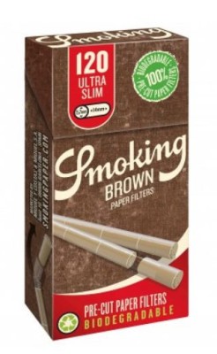 Filtre Tigari Smoking Ultra Slim Brown Pre-Cut 5,7/14 (120) foto