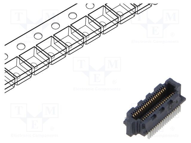 Conector PCB-PCB mamă PIN 20 0,4mm SS4 aurit SMT 1,6A SAMTEC