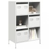 Gossi dulap inalt, alb, 68x39x103,5 cm, otel