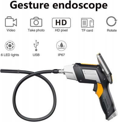 Camera de Inspectie Endoscop,TSS-112bB-2 4.5&amp;quot;, Full HD, Cablu 5 m foto
