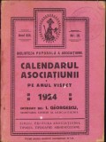 867SPN Calendarul Asociațiunii pe anul visect 1924 semnătură Ștefan Meteș
