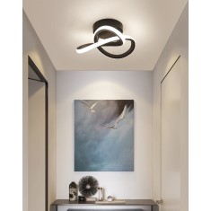 Lustra LED, 40W, negru, 3000K/4000K/6000K