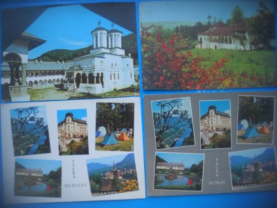HOPCT LOT 3934 - 4 CARTI POSTALE-ASPECTE DIN ... -JUD- VALCEA-CIRCULATE foto