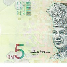 M1 - Bancnota foarte veche - Malaezia - 5 ringgit