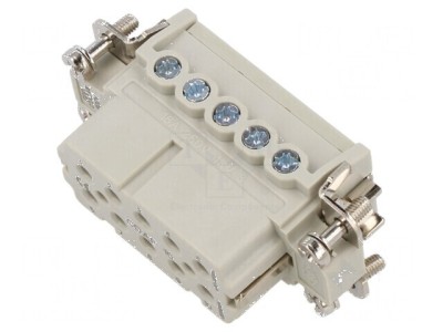 Conector HDC inserturi contact mamă CDA PIN 10 PE 16A foto