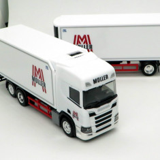 Herpa noua Scania CR20 HD remorca frigorifica Moller 1:87