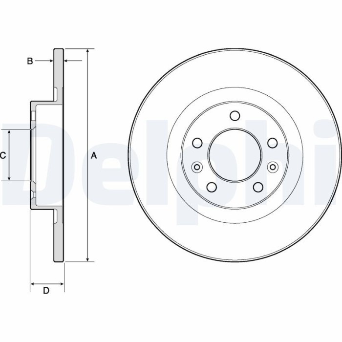 DELPHI BG4748C Disc frana