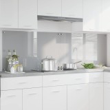 vidaXL Spate de bucătărie 2 pcs Gri deschis 100 x 60 cm 3415457
