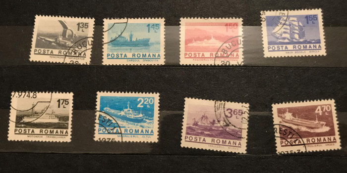 Romania (1974) LP 838 Nave maritime, uzuale, stampilate