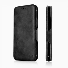 Husa Tip Carte iPhone 14 Pro Max cu Flip Magnetic Negru TSWP