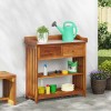 VidaXL Dulap de grădină cu sertar cu raft Maro 93 x 41.5 x 98cm 42001367