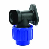 Racord țeavă PP PE 90&deg; Suport perete 25 x 3/4&quot; IG
