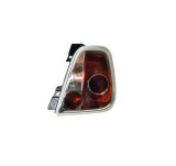 Stop spate lampa Fiat 500 (312), 03.2007-08.2015, Cabrio, partea Dreapta, cu lampa de mers inapoi, tip bec P21W+PY21W+R10W; rama argintie; fara soclu, Depo