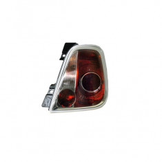 Stop spate lampa Fiat 500 (312), 03.2007-08.2015, Cabrio, partea Dreapta, cu lampa de mers inapoi, tip bec P21W+PY21W+R10W; rama argintie; fara soclu