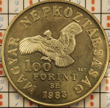 Ungaria 100 forint forinti 1983 - Sim&oacute;n Bol&iacute;var - km 632 - A007