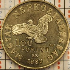 Ungaria 100 forint forinti 1983 - Simón Bolívar - km 632 - A007