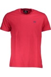 Cumpara ieftin La Martina Tricou barbati, cu mini logo si detalii pe maneca, Regular Fit, Rosu, M