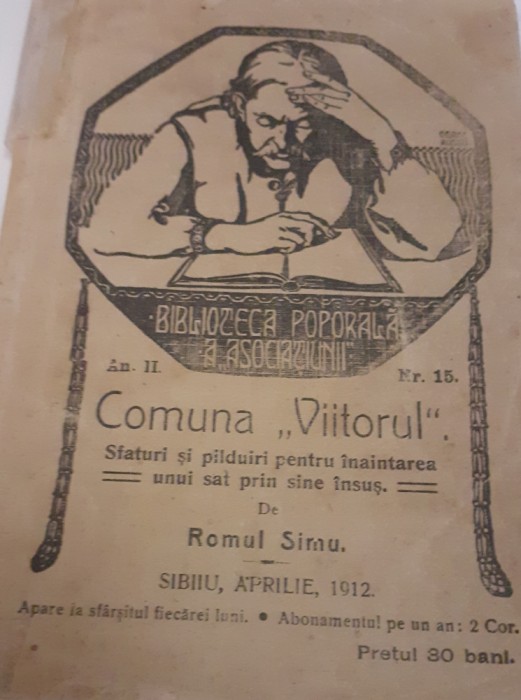 SFATURI SI PILDUIRI PENTRU INAINTAREA UNUI SAT PRIN SINE INSUS ROMUL SIMU 1912