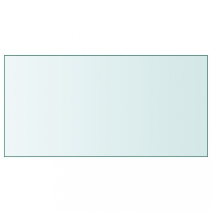 vidaXL Blat de masă, transparent, 50x100 cm, sticlă securizată 345074