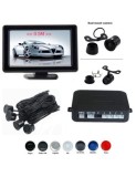 Senzori parcare cu camera video si display LCD de 4.3" T24 Negru Mat