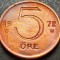 Moneda 5 ORE - SUEDIA, anul 1972 *cod 1684 A